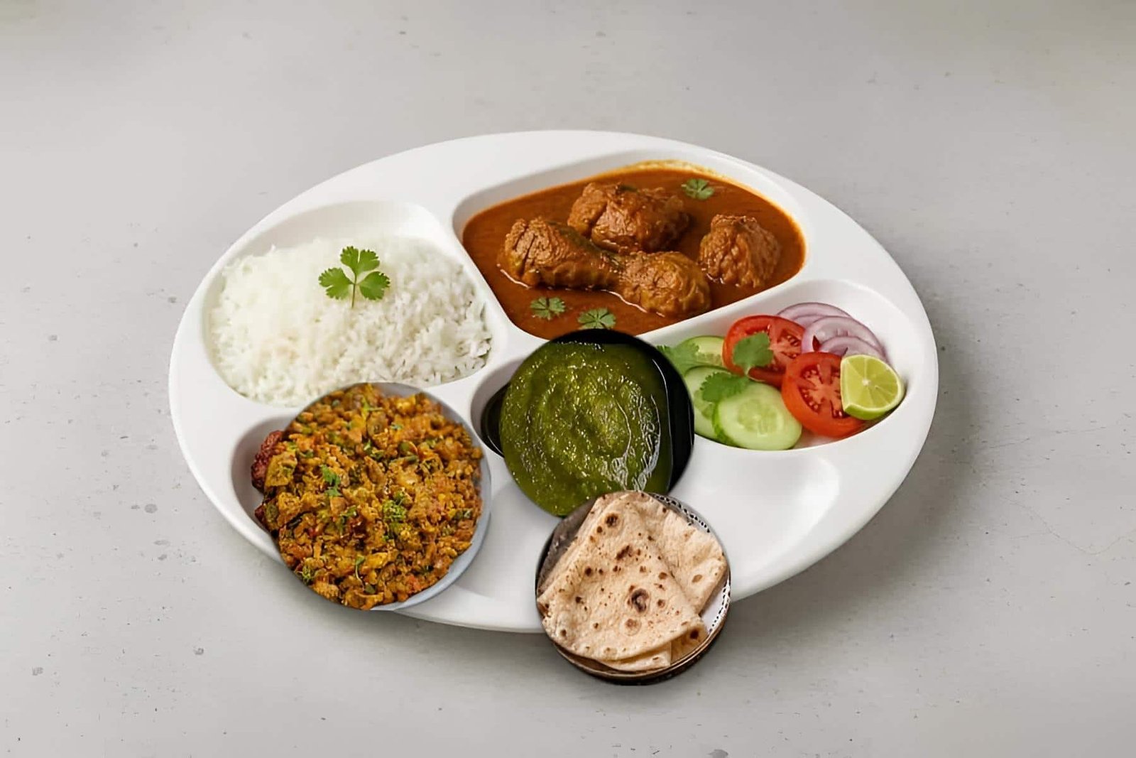 Chicken Egg Thali - Desi Meals Hub Bengaluru