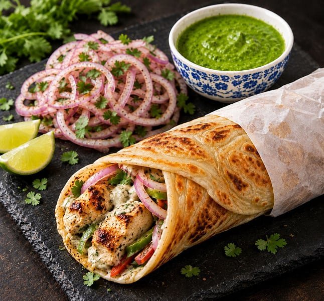 Double Egg Chicken Roll - Desi Meals Hub Bengaluru