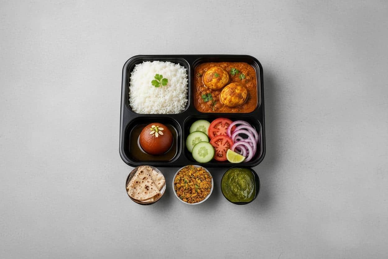 Egg Full Thali - Desi Meals Hub Bengaluru