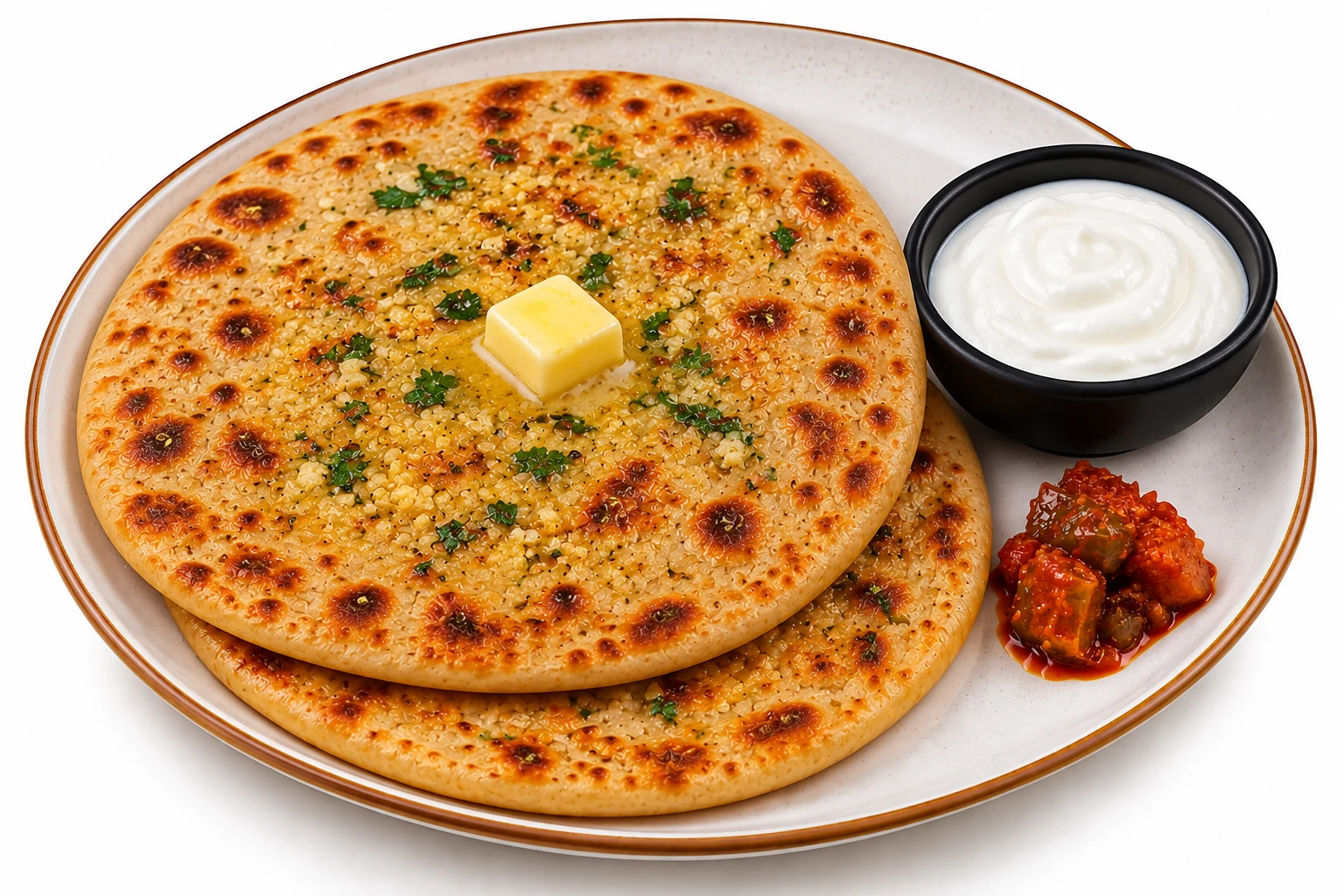Gobi Stuffed Tawa Paratha - Desi Meals Hub Bengaluru